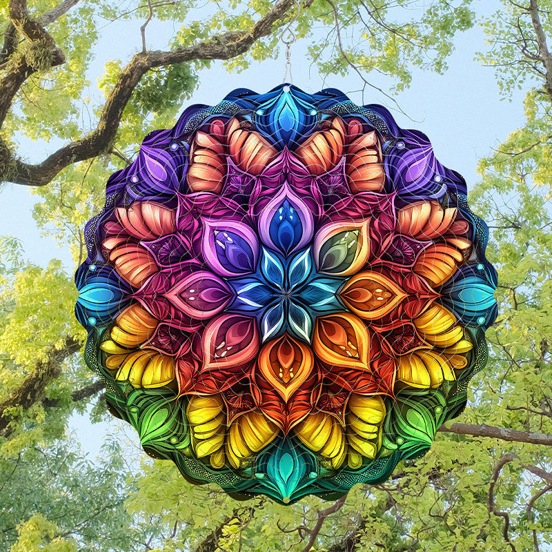 Hanging wind spinners for indoor and outdoor use