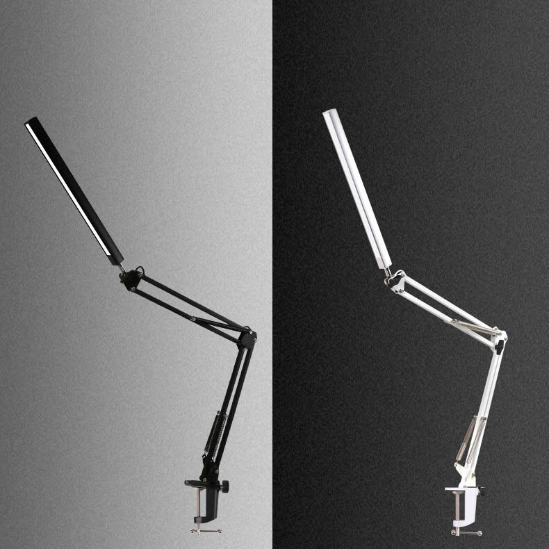 LED Foldable Long Arm Clip Eye Protection USB Reading Table Lamp