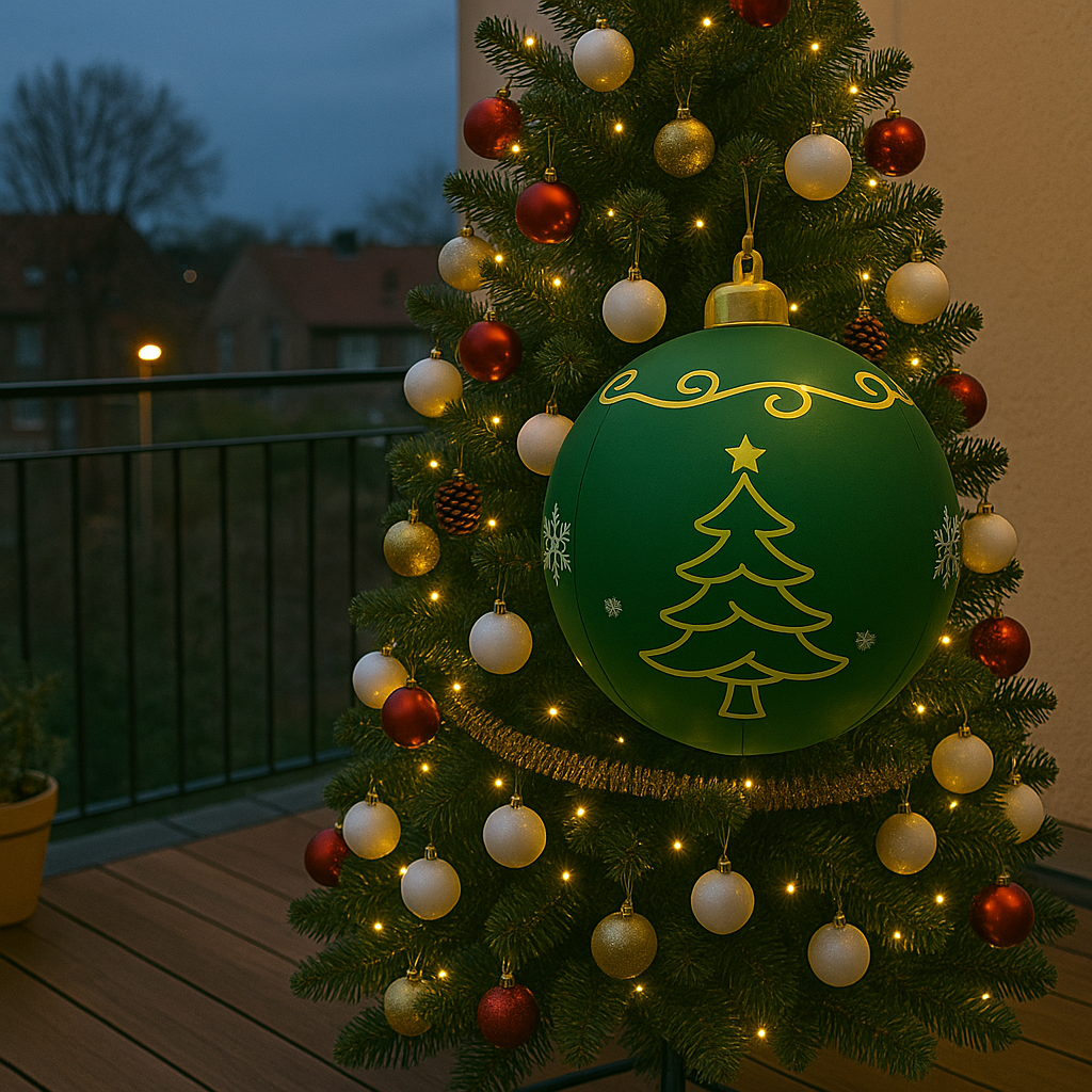 Outdoor PVC Christmas Decoration with Colorful LED Lighting