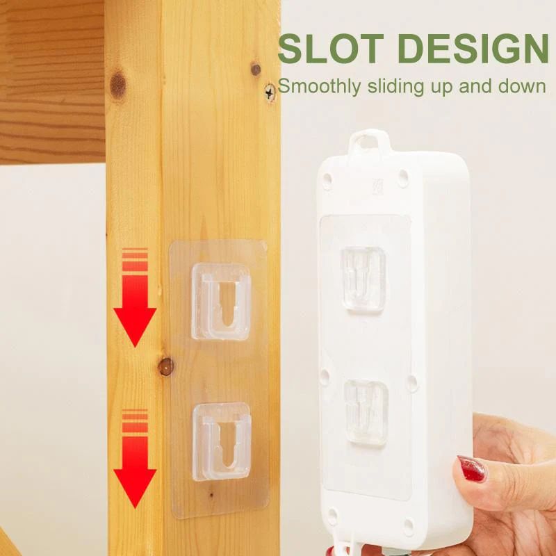 Reusable Self-Adhesive Wall Hooks with Waterproof and Oilproof Finish