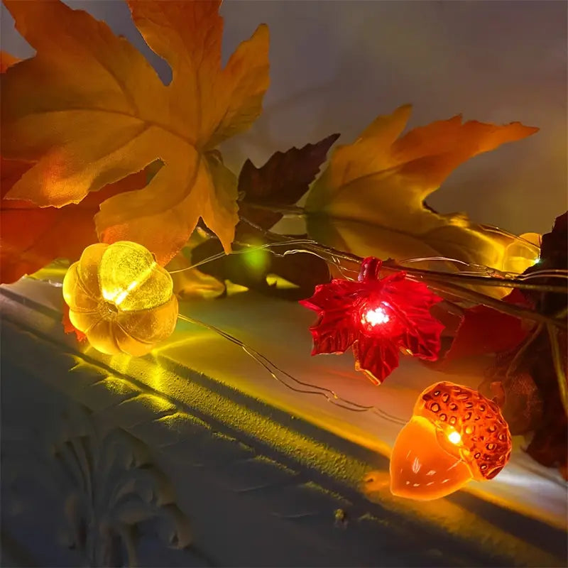 Autumn LED Light String | Halloween Decoration