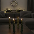 Remote-controlled LED candle tree for magical holiday atmosphere