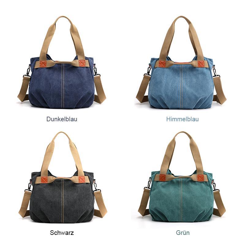 Sailcloth shoulder bag with large capacity