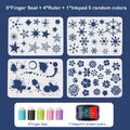 DIY sponge finger painting kit