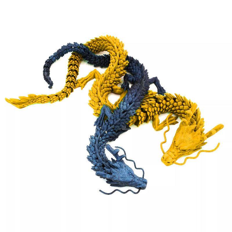 3D-printed posable dragon