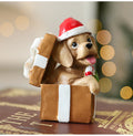 DIY Resin Puppy Christmas Window Ornament