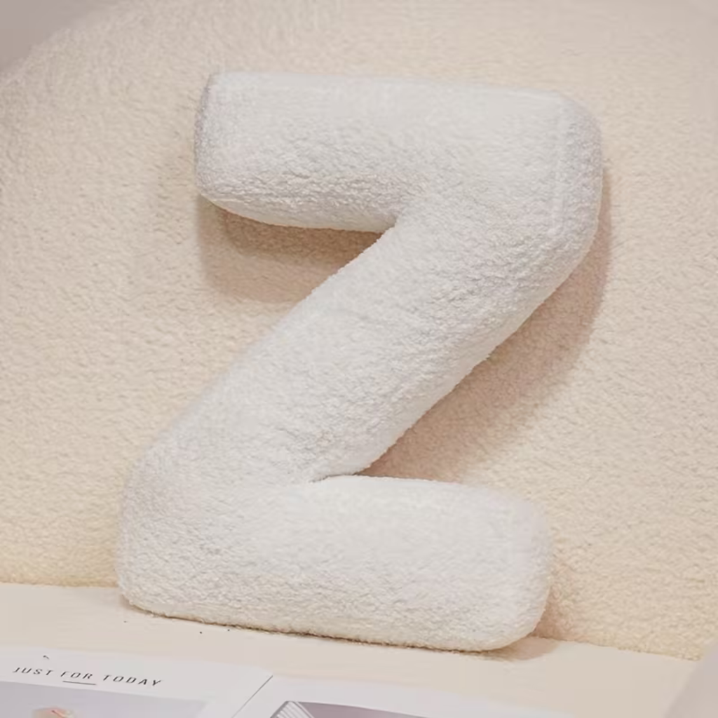 White Letter Decorative Pillow – Soft And Versatile | Creative Pillows For Your Sofa And Bed