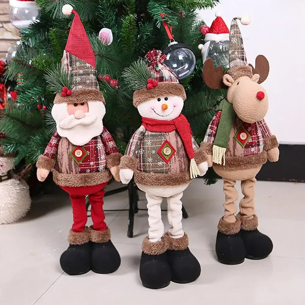 Stylish Festive Santa Claus Doll for Elegant Holiday Decoration