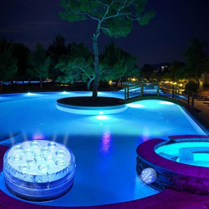 LED submersible light with remote control for the pool