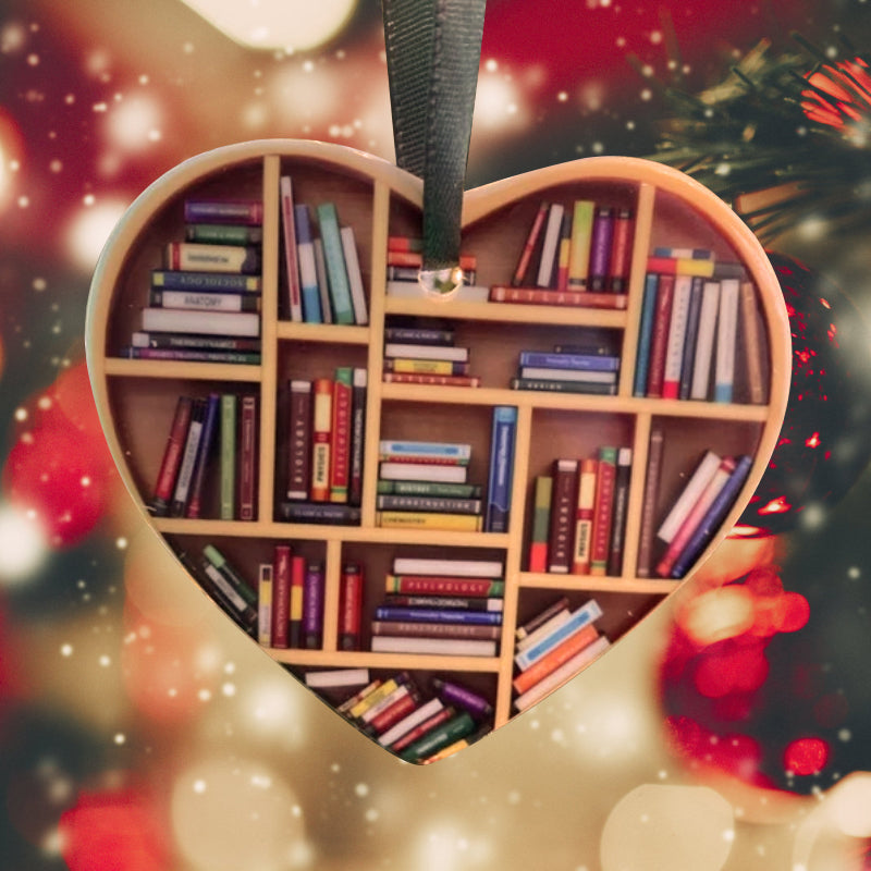 Cute Heart-Shaped Bookshelf Decoration