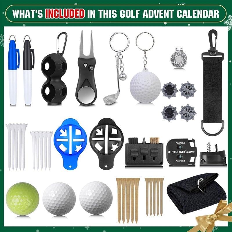 Golf Advent Calendar - Christmas Gift for Golfers