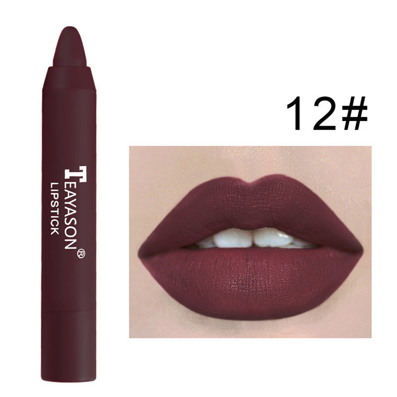 12 Colors Matte Lipstick Pencil