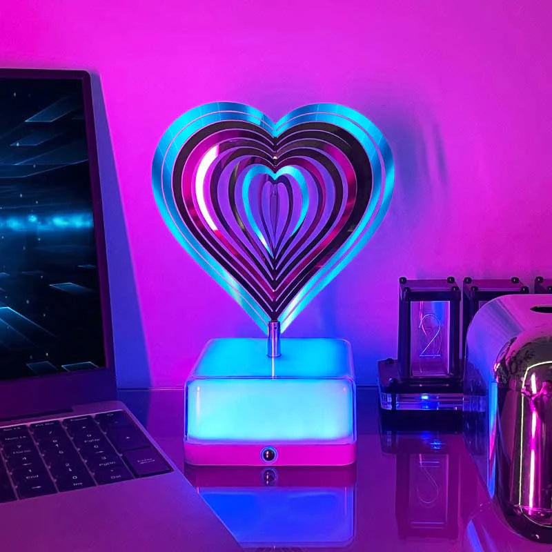Rotating ambient light made of metal