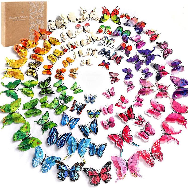 3D Butterfly Wall Mosaic Sticker