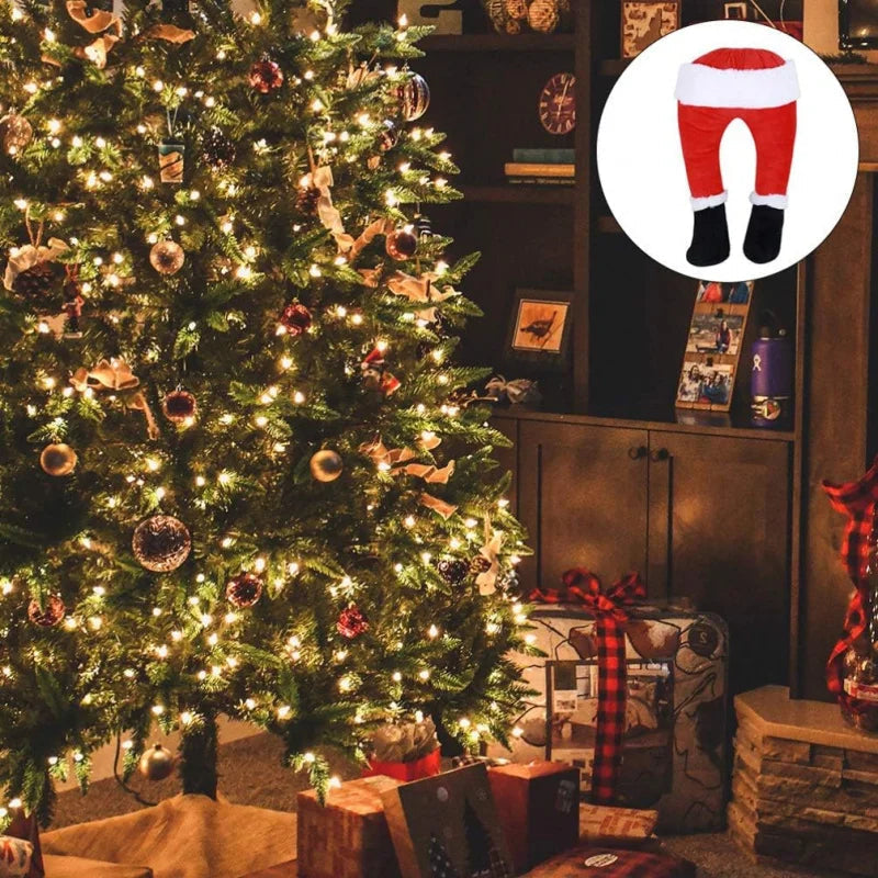 Christmas Decoration | JollyLegs Festive Hanging Ornament | Durable Fabric | Easy Setup