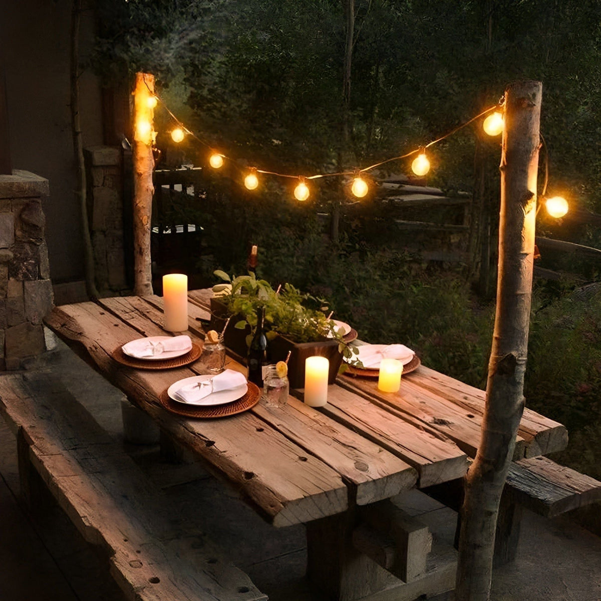 FairyFlicker String Lights - Luxurious Patio Lighting with Waterproof Protection