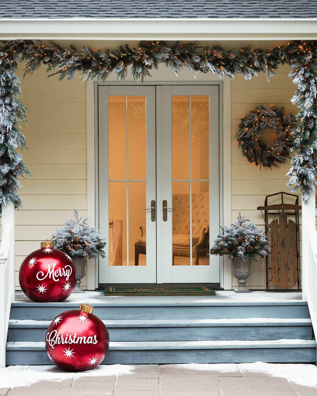 Outdoor Christmas PVC Inflatable Decorated Ball