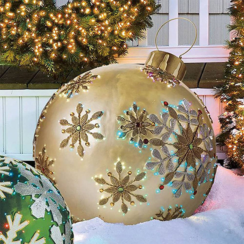 Outdoor Christmas balloon decorated ball