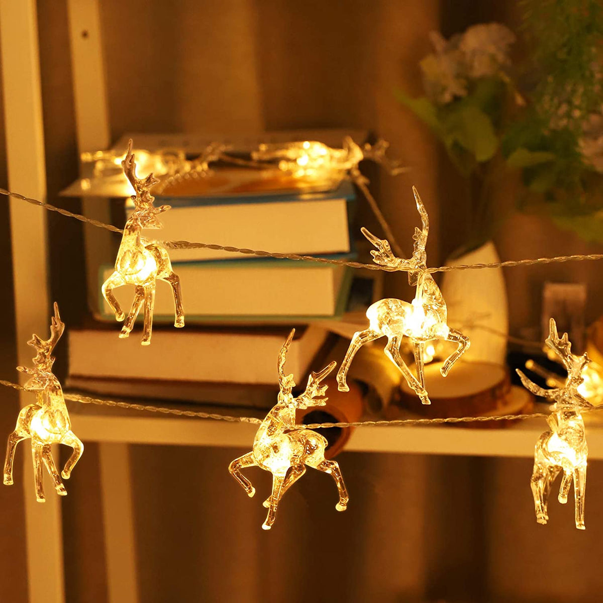 Glowing Reindeer - 1.5M LED Christmas Lights for Reindeer