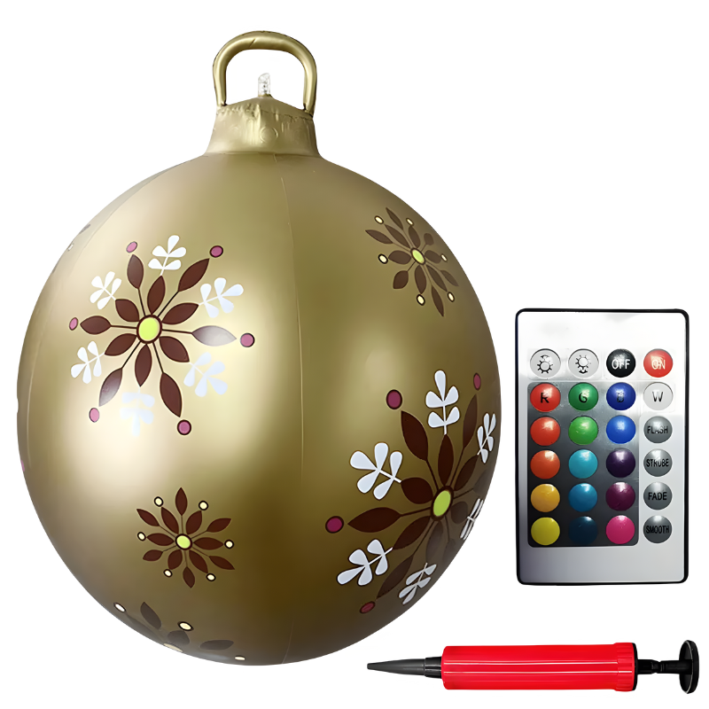Outdoor PVC Christmas Decoration with Colorful LED Lighting