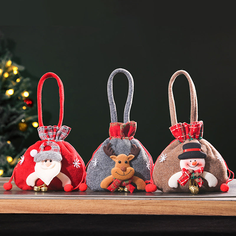 Christmas gift snowman doll bag