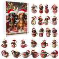 Dachshund Advent Calendar 2024 – 24 Days Christmas Countdown with Funny Figures for Dog Lovers