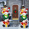 SnowyPath - Festive snowman garden decorations