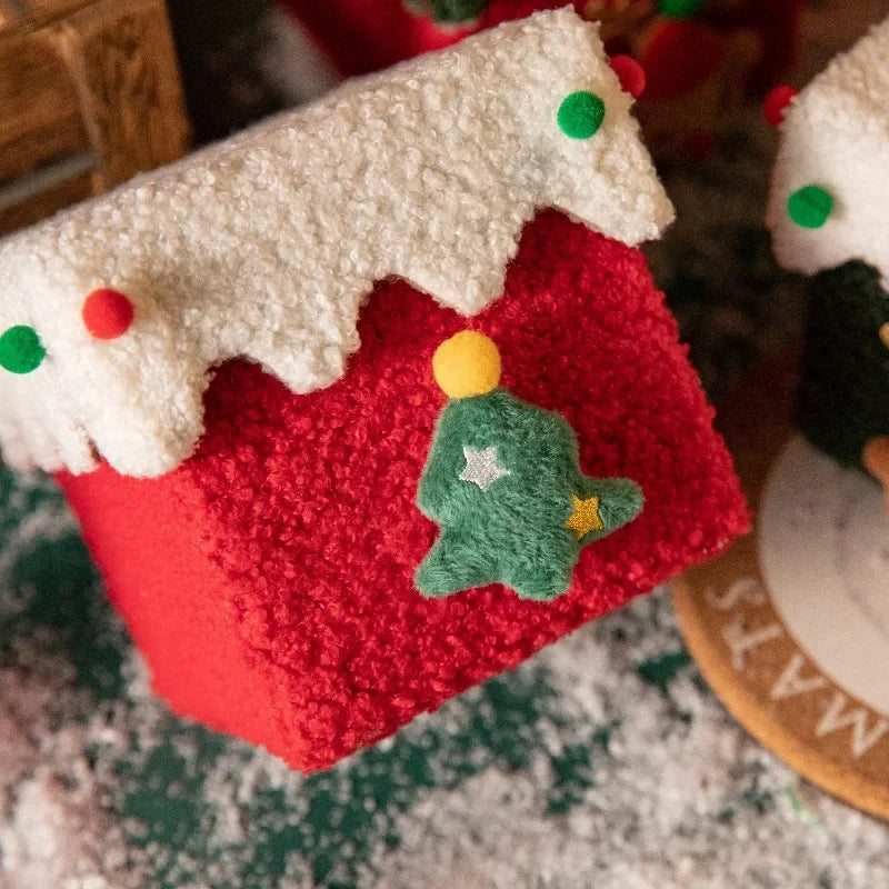 Kerstcadeaudoos met Appelontwerp – Stevige Geschenkverpakking met Feestelijke Vorm