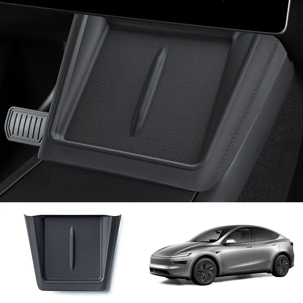 Full-Cover Non-Slip Silicone Wireless Charging Area Mat for Tesla Model Y Juniper 2025+ / Model 3 Highland 2024+