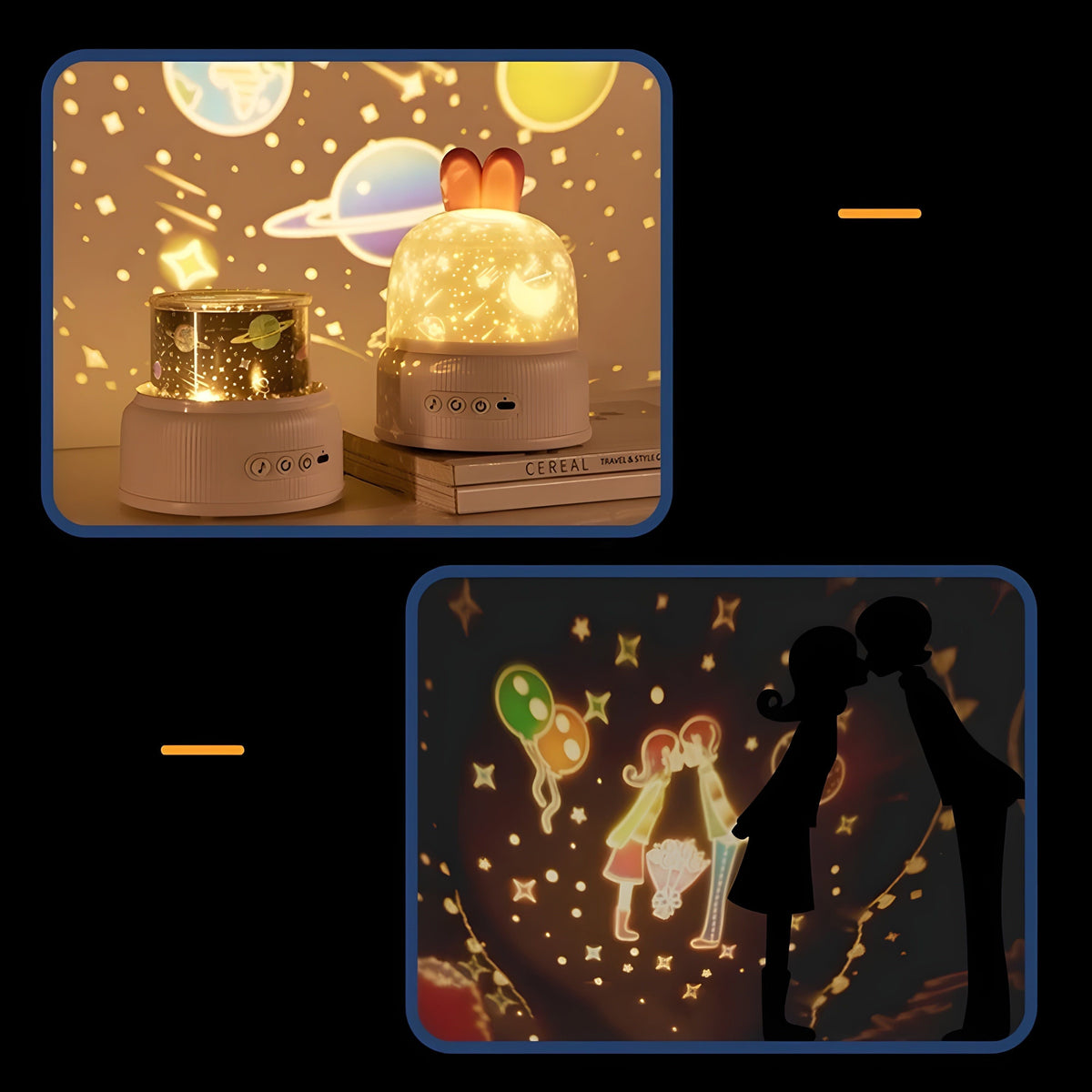 BunnyBeam Light - Casual Cute Bunny Projector Night Light for Kids