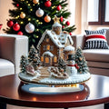 GingerGlow - Festive ginger house in acrylic with a charming snowman