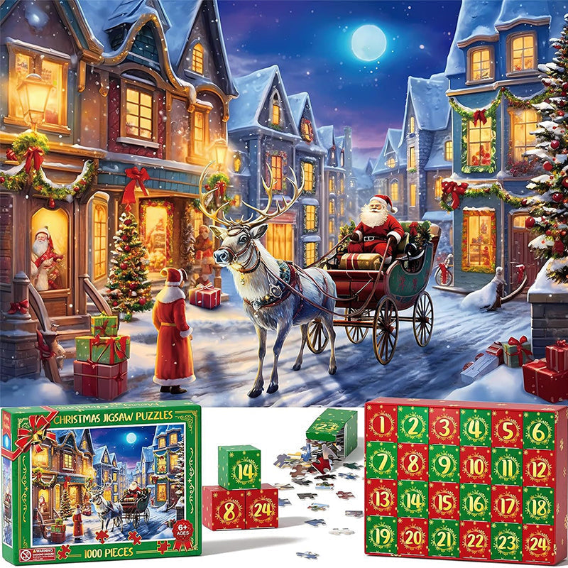 Christmas Jigsaw Puzzles Advent Calendar - Christmas Gift