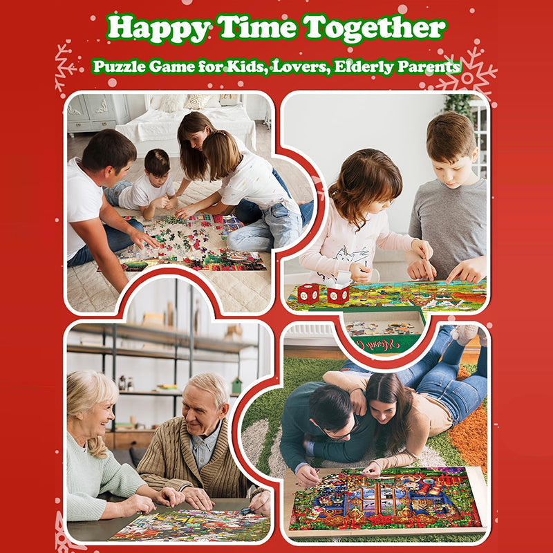 1000PCS Christmas Jigsaw Puzzles Advent Calendar - Christmas Gift