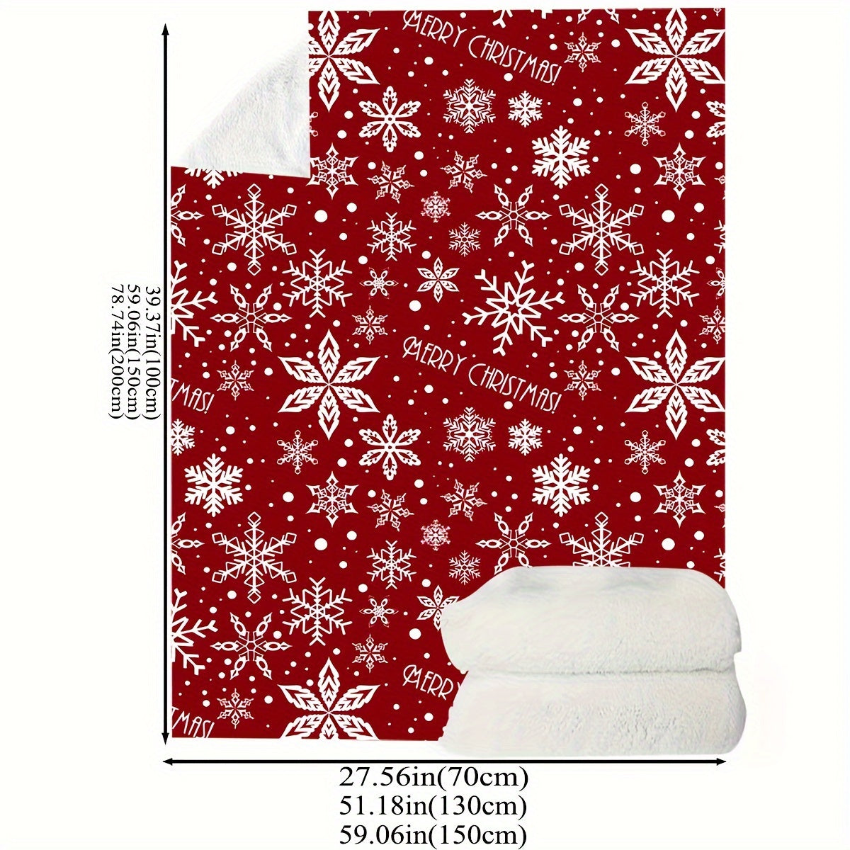FestiveSnuggle - Luxury Christmas Fleece Blanket for the Holidays