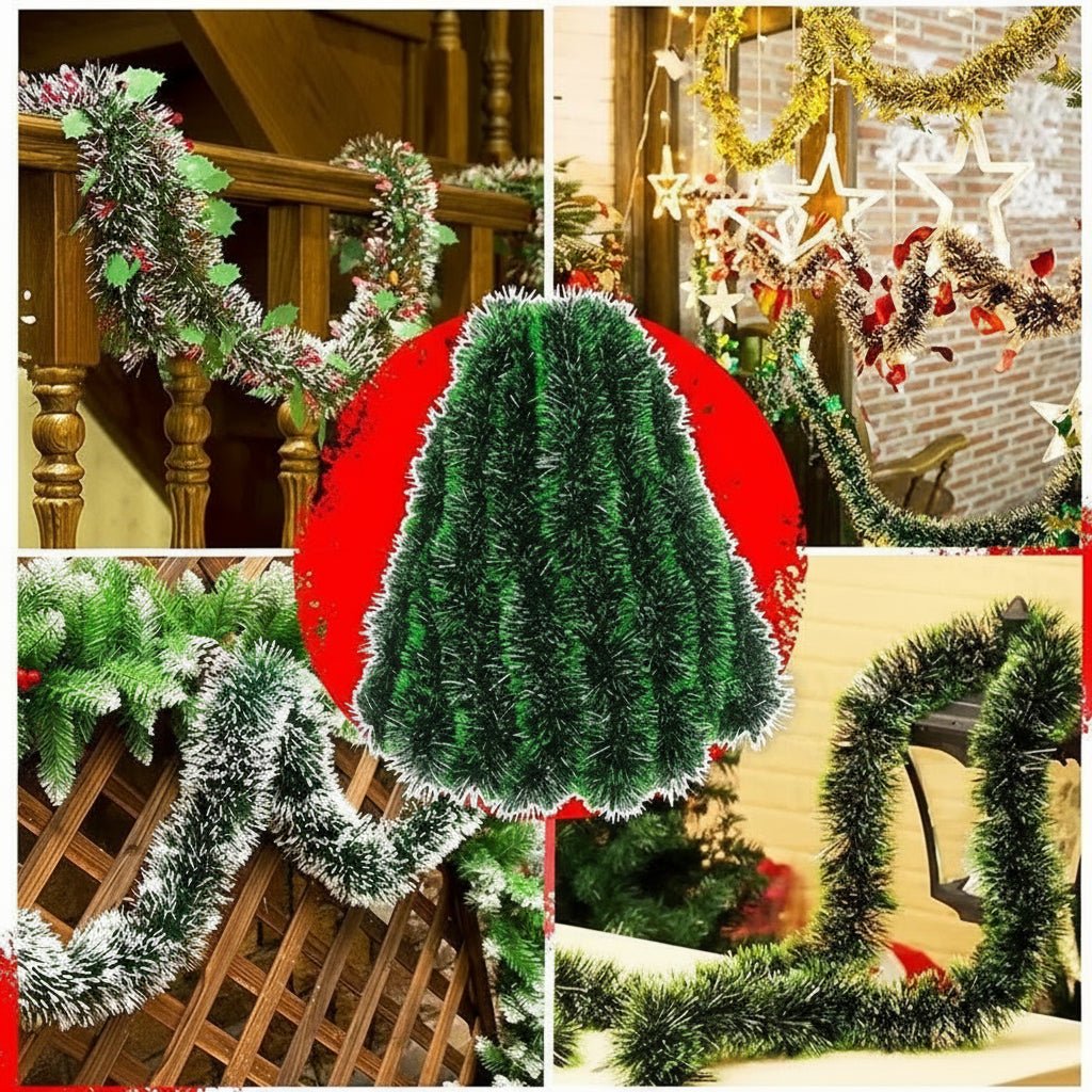 Premium Green Decorative Ribbon for Wreaths and Christmas Tree Decoration