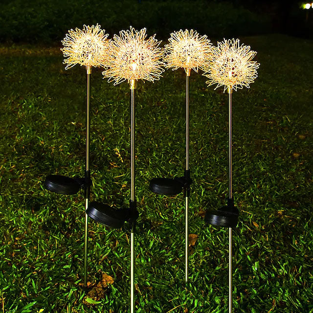 2-Pack: Outdoor Solar Dandelion Garden Lights