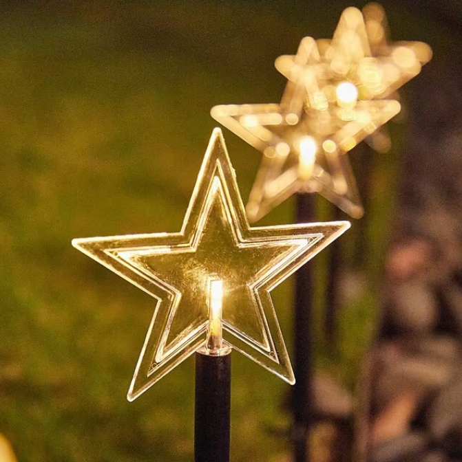 SnowGlow - Solar Pathway Lights for festive outdoor charm