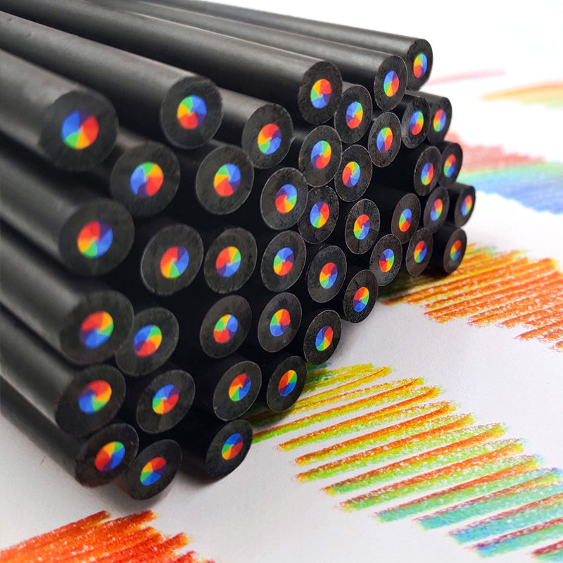 Fun Rainbow Gradient Colored Pencil