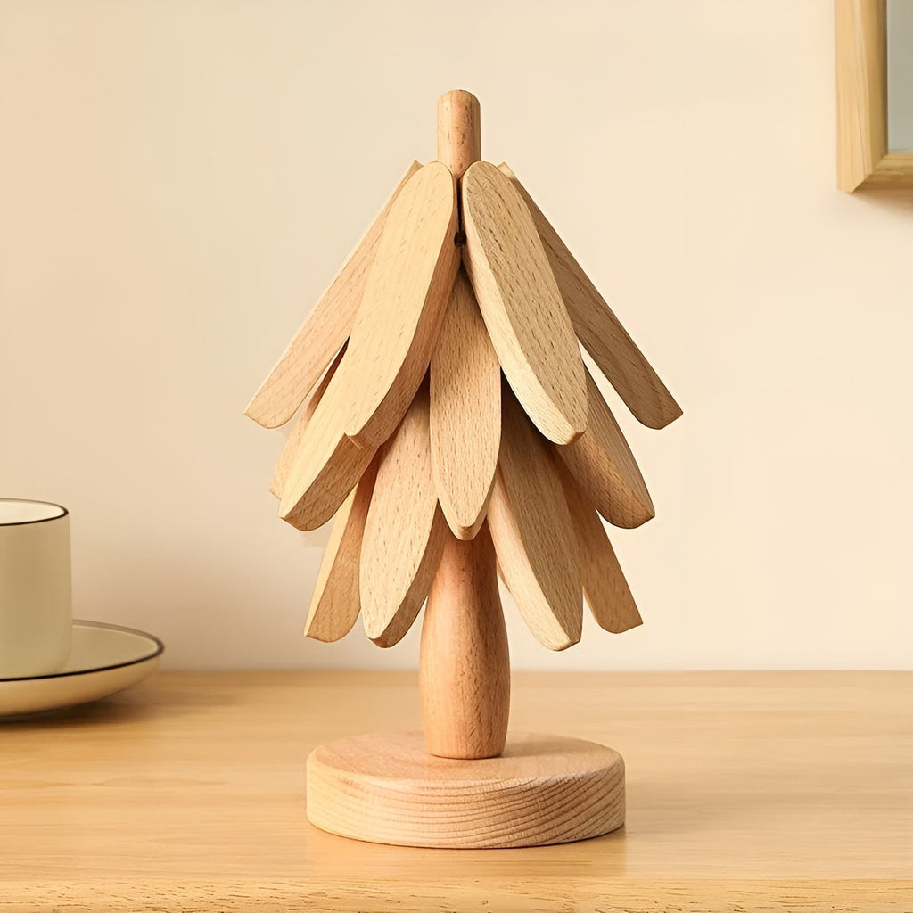 Christmas tree coaster foldae – Decorative & Practical | Ideal for drinks & holidays