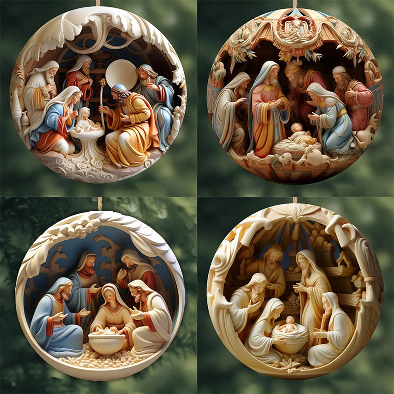 Crib Christmas Ornament