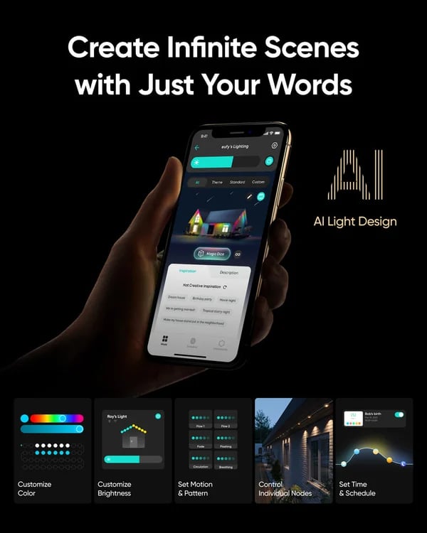 MagicGlow - Simple vibrant outdoor lighting with app control