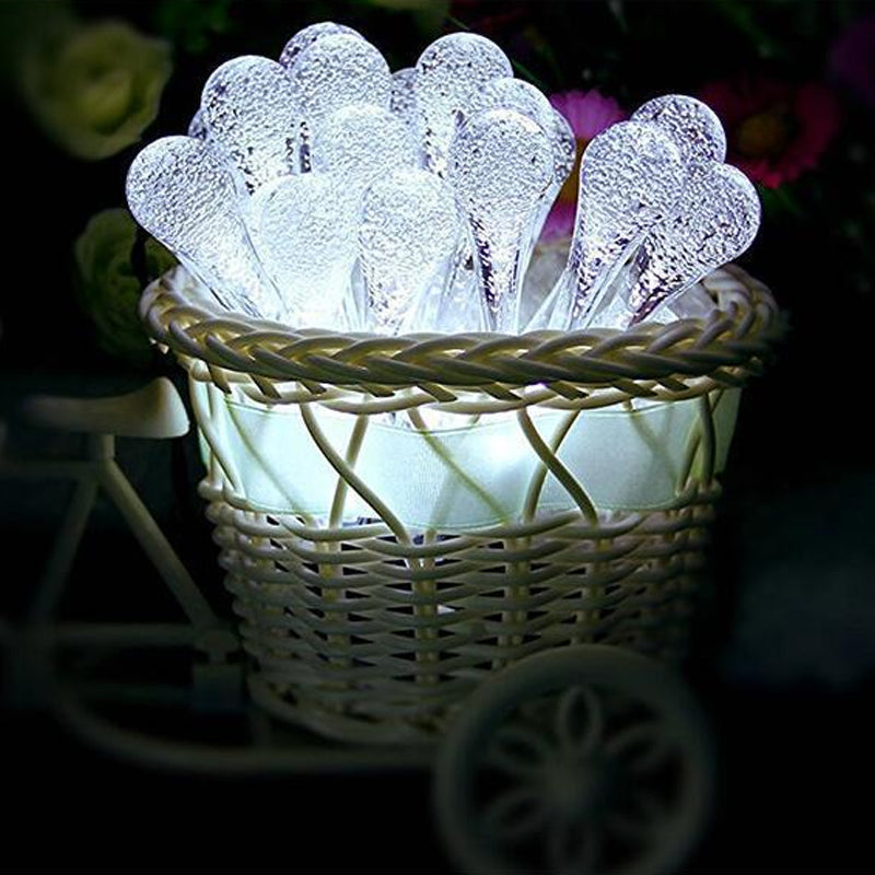 LED Water Drop Solar Lights