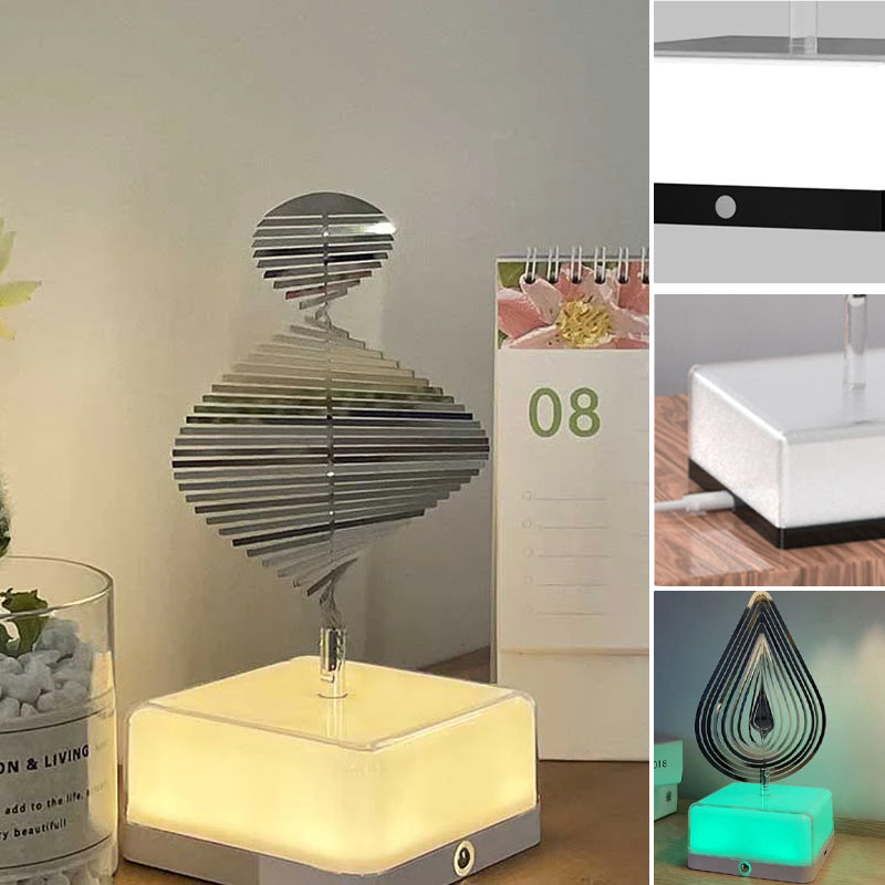 Rotating ambient light made of metal
