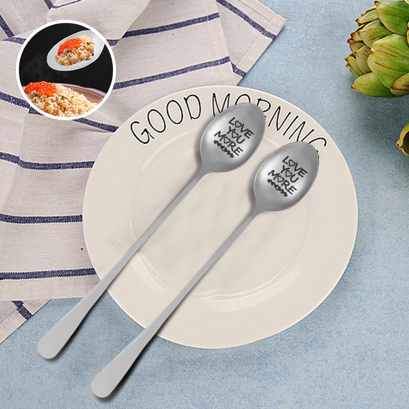 Love You More' Engraved Spoon