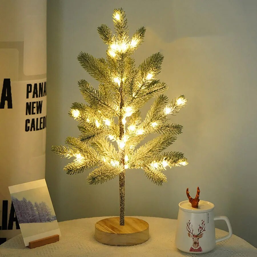 LumiPine – LED Christmas tree table lamp with warm white light