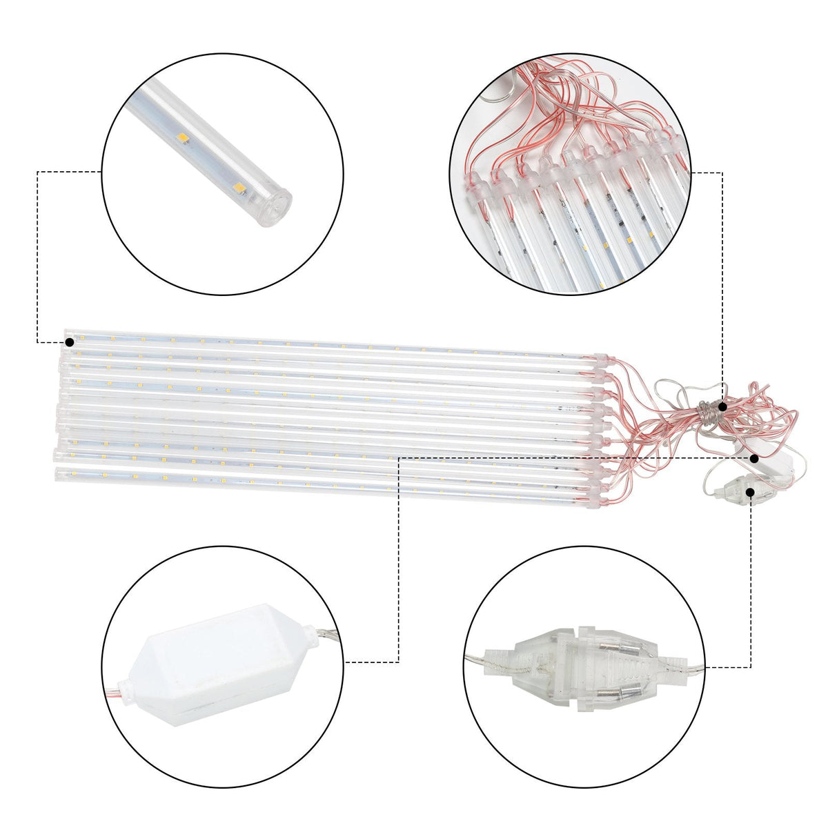 LED Meteor Shower String Light 360 LEDs IP44