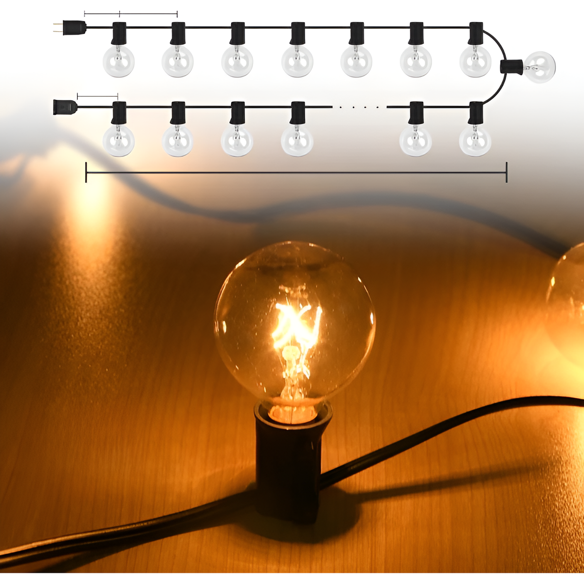 FairyFlicker String Lights - Luxurious Patio Lighting with Waterproof Protection