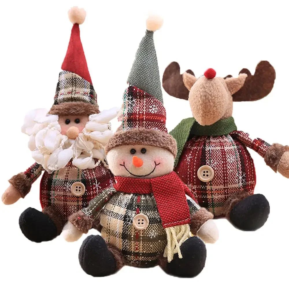 Stylish Festive Santa Claus Doll for Elegant Holiday Decoration