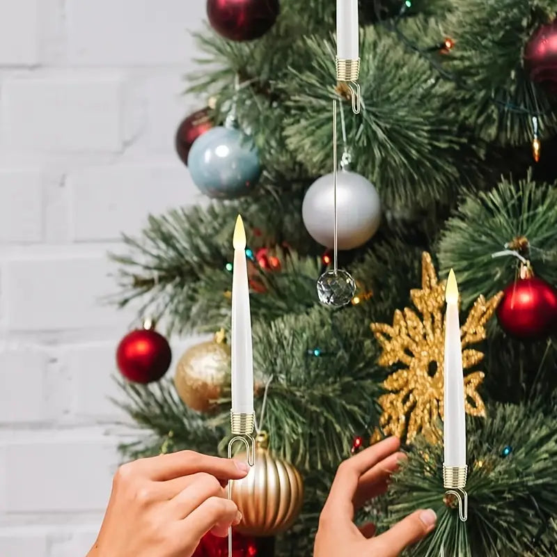 LED Tree Candle Set | Flameless Christmas and Halloween Decoration