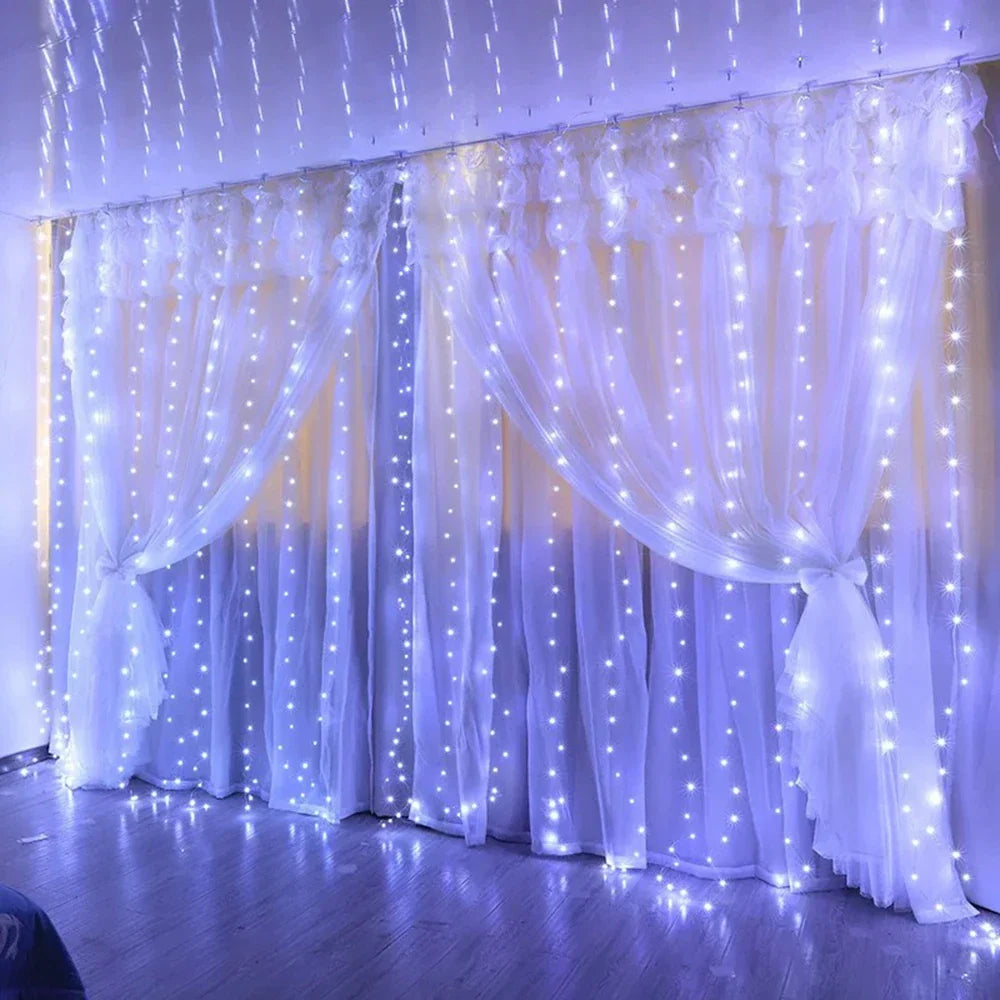 Luminexa LED Kerstverlichting – Gordijnverlichting met 8 Lichtmodi, Waterdicht & Energiezuinig voor Binnen & Buiten